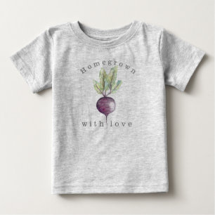 Camiseta De Bebé De cosecha propia con Veggie orgánico de la