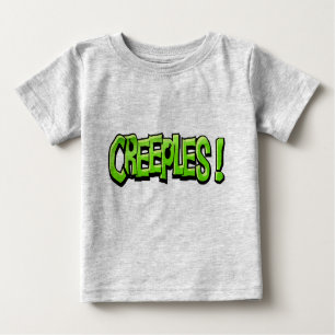 Camiseta de bebé de crema (gris)