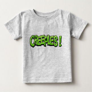 Camiseta de bebé de crema (gris)