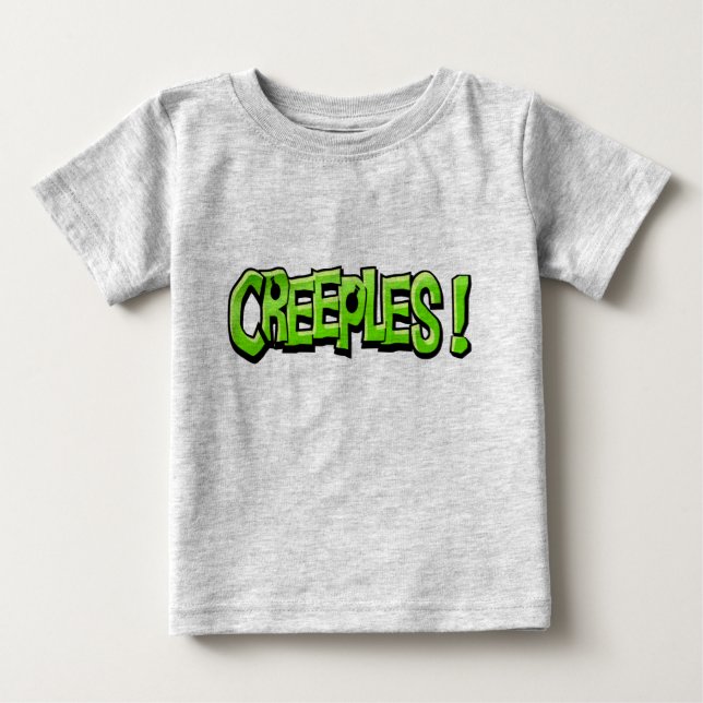 Camiseta de bebé de crema (gris) (Anverso)