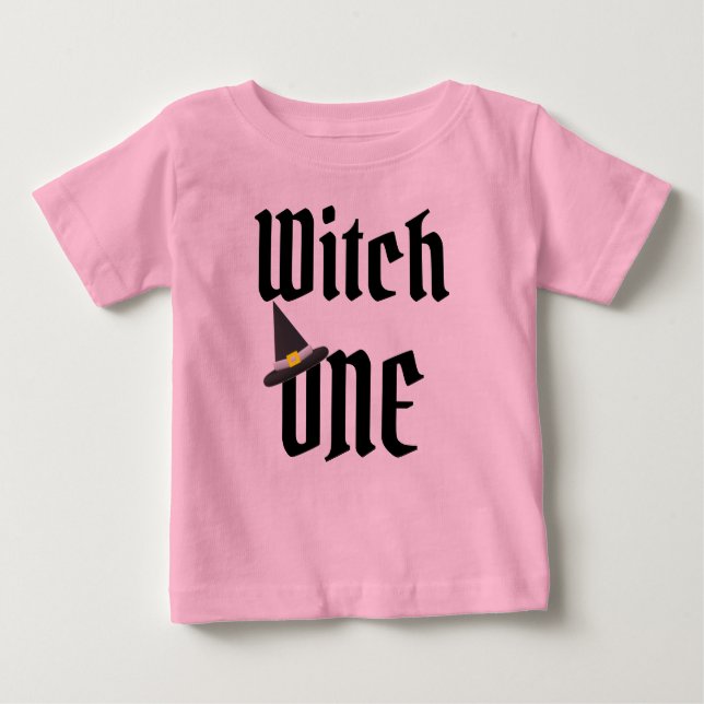 Camiseta de bebé de cumpleaños de Witch One (Anverso)