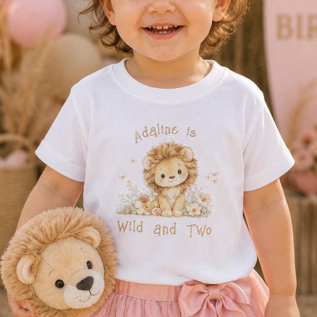 Camiseta de bebé de cumpleaños número 2 con nombre (Subido por el creador)