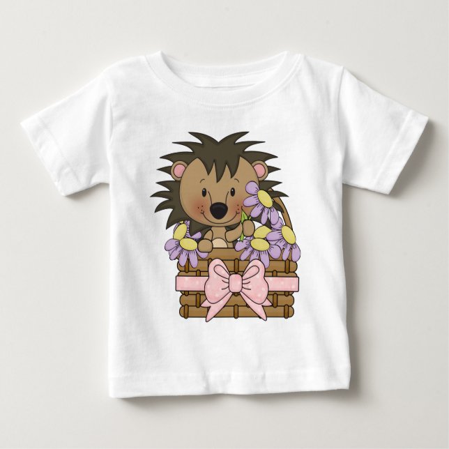 Camiseta de bebé de Cute Hedge Hog (Anverso)