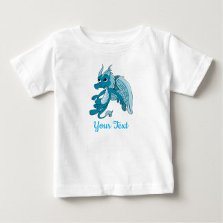Camiseta de bebé de dibujos animados de Dragón Azu