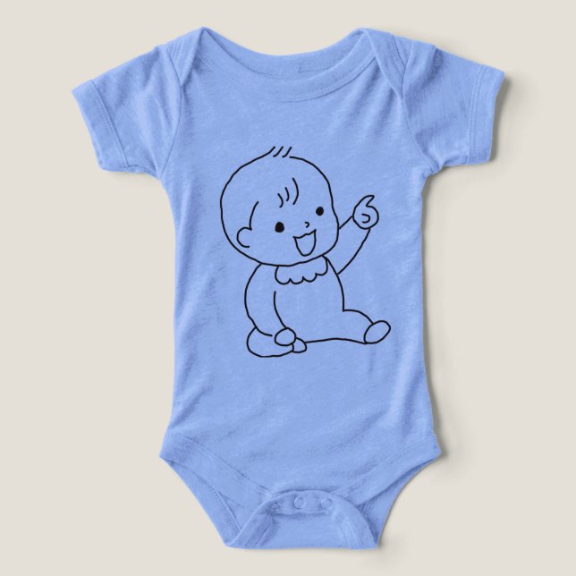 Camiseta de bebé de dibujos animados linda (Diseño delantero )