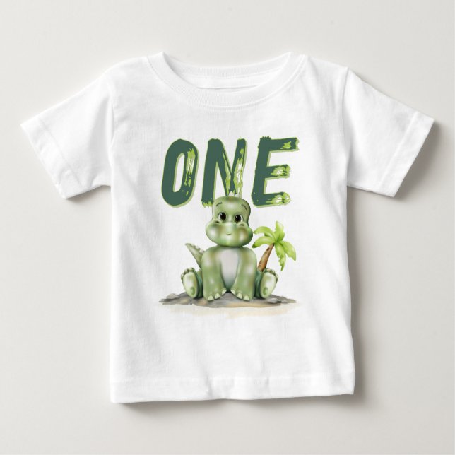 Camiseta de bebé de dinosaurio (Anverso)