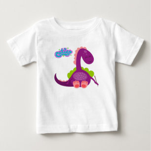 Camiseta de bebé de dinosaurio lindo