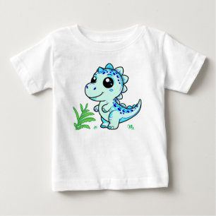 Camiseta de bebé de dinosaurio lindo – Jersey fino