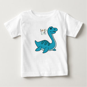 Camiseta de bebé de dinosaurio súper lindo