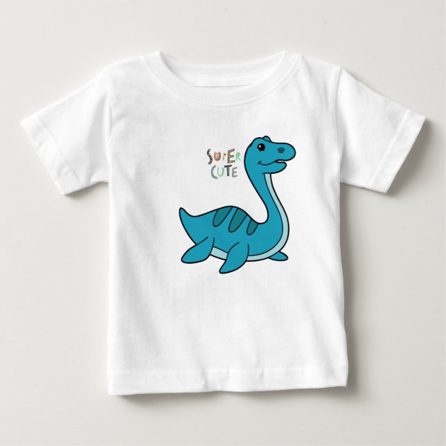 Camiseta de bebé de dinosaurio súper lindo (Anverso)