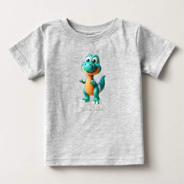 Camiseta de bebé de dinosaurios (Anverso)