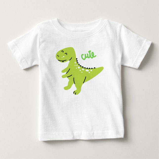 Camiseta de bebé de dinosaurios (Anverso)