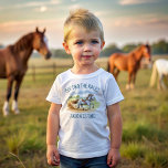 Camiseta De Bebé De dos carreras fiesta de derby ecuestre impreso<br><div class="desc">De dos carreras caballos de caballos derby pony fiesta de cumpleaños con tema de caballo camiseta impresa,  monito caballo de carreras galopando en una pista de carreras fiesta ecuestre personalizado camiseta foto de cumpleaños foto foto foto foto de remo camiseta</div>