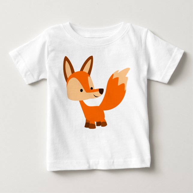 Camiseta de bebé de Fox, Personalizado amable (Anverso)