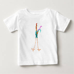 Camiseta de bebé de gallo divertido