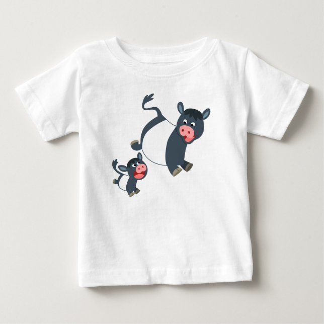 Camiseta de bebé de galloway y de ternera cortada (Anverso)