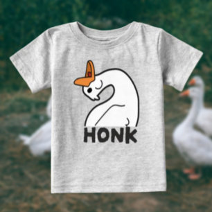 Camiseta de bebé de ganso divertido