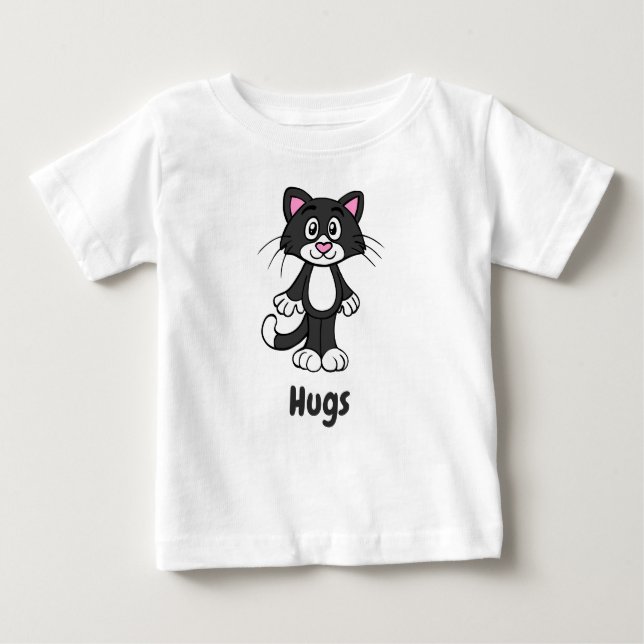 Camiseta de bebé de gatos de Tuxedo (Anverso)
