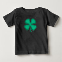 Camiseta de bebé de Irlanda negra