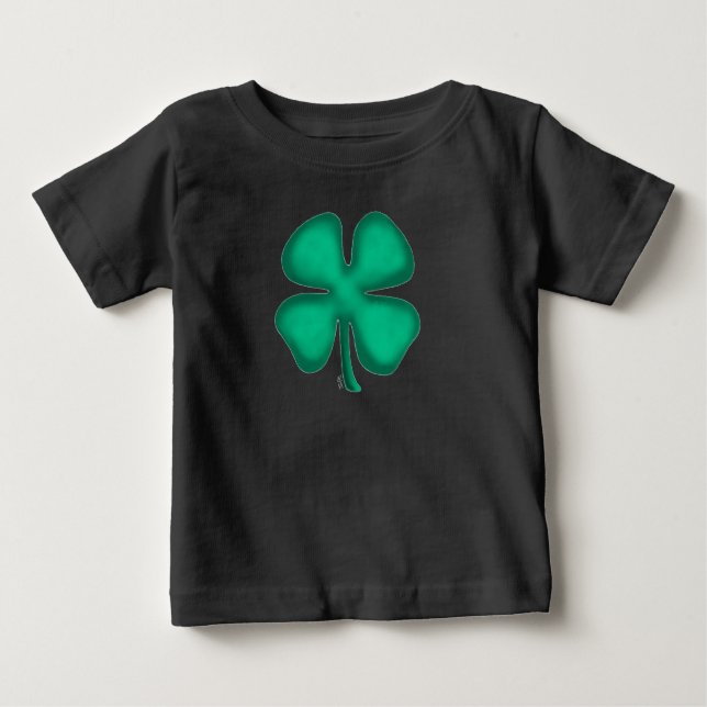 Camiseta de bebé de Irlanda negra (Anverso)