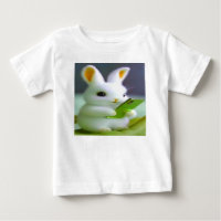 Camiseta de bebé de jersey fino de diseño digital 
