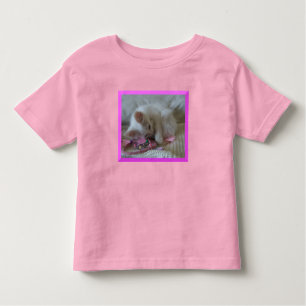Camiseta de bebé de Kitten blanco