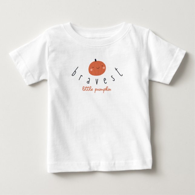 Camiseta de bebé de la calabacita más valiente (Anverso)