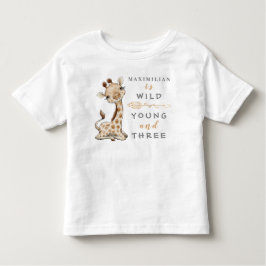 Camiseta de bebé de la jungla salvaje juvenil y de