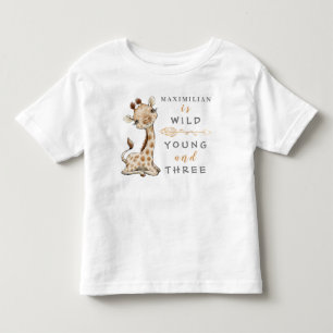 Camiseta de bebé de la jungla salvaje juvenil y de