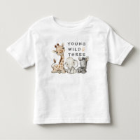 Camiseta de bebé de la jungla salvaje juvenil y de