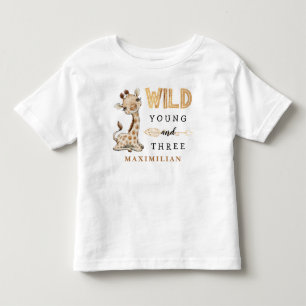 Camiseta de bebé de la jungla salvaje juvenil y de