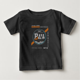 Camiseta de bebé de la marca urbana de Brooklyn: A