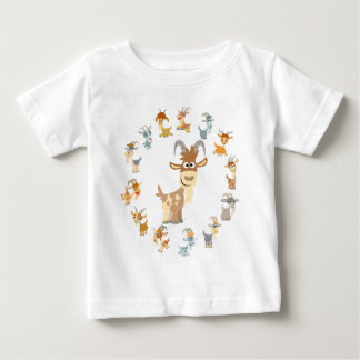 Camiseta de bebé de la Personalizado Cute Goat Man
