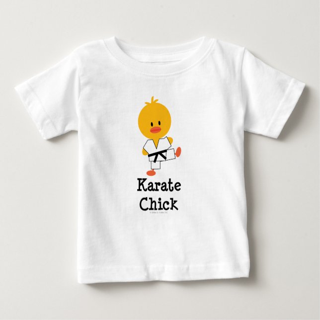 Camiseta de bebé de largo aliento de Karate Chick (Anverso)