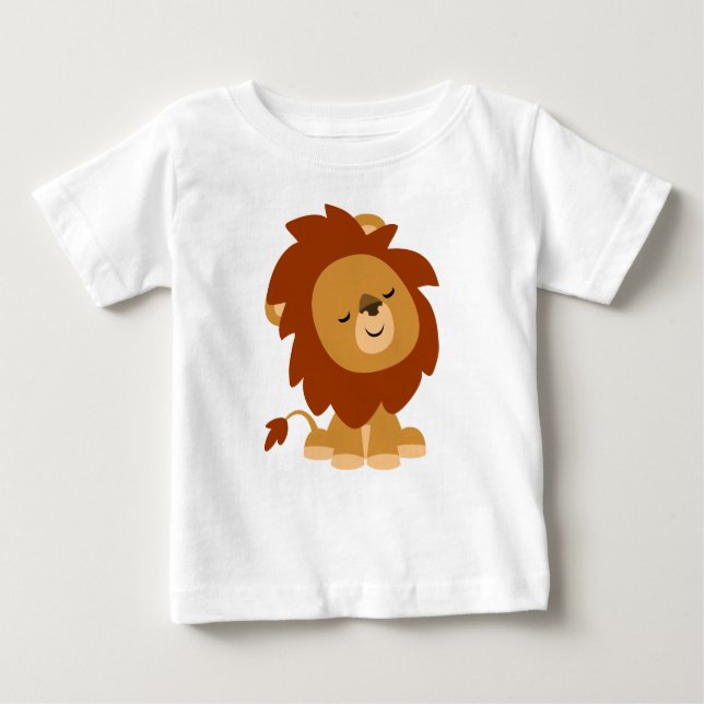 Camiseta de bebé de león Personalizado tranquilo (Anverso)