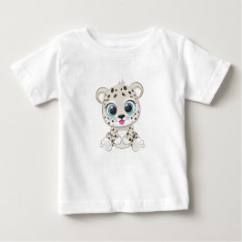 Camiseta de bebé de Leopardo Cute