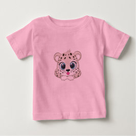 Camiseta de bebé de Leopardo Cute
