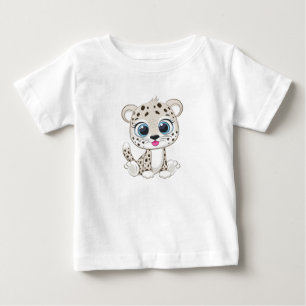 Camiseta de bebé de Leopardo Cute