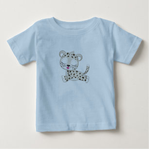 Camiseta de bebé de leopardo lindo