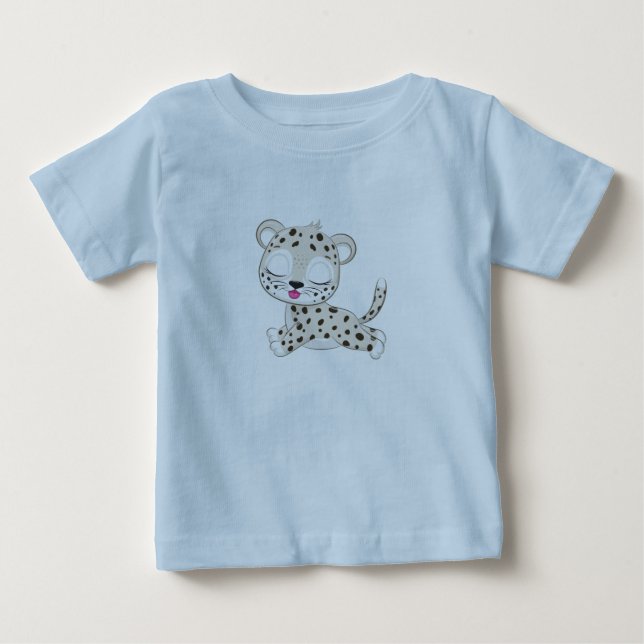 Camiseta de bebé de leopardo lindo (Anverso)