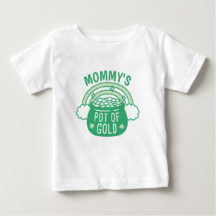Camiseta de bebé de Mamá Bonita de la olla de oro