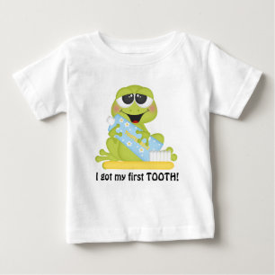 Camiseta de bebé de My First Tooth unisex