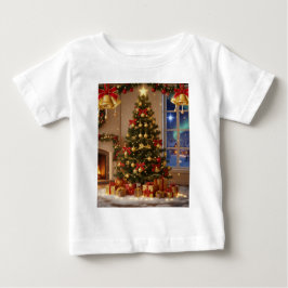 Camiseta de bebe de natal