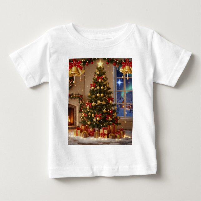 Camiseta de bebe de natal (Anverso)
