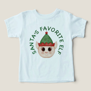 Camiseta de bebé de Navidad del elfo favorito de S