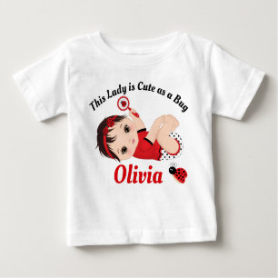 Camiseta De Bebé De Niñita Con Ladybug