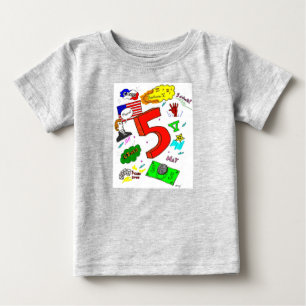 Camiseta De Bebé De Ode a cinco bromistas orgánicas infantiles