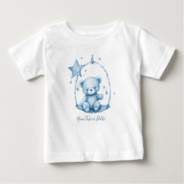 Camiseta de bebé de osito de peluche azul