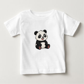 Camiseta de bebé de oso panda de dibujos animados