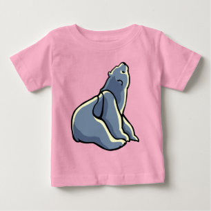 Camiseta de bebé de oso polar Camisetas de cachorr